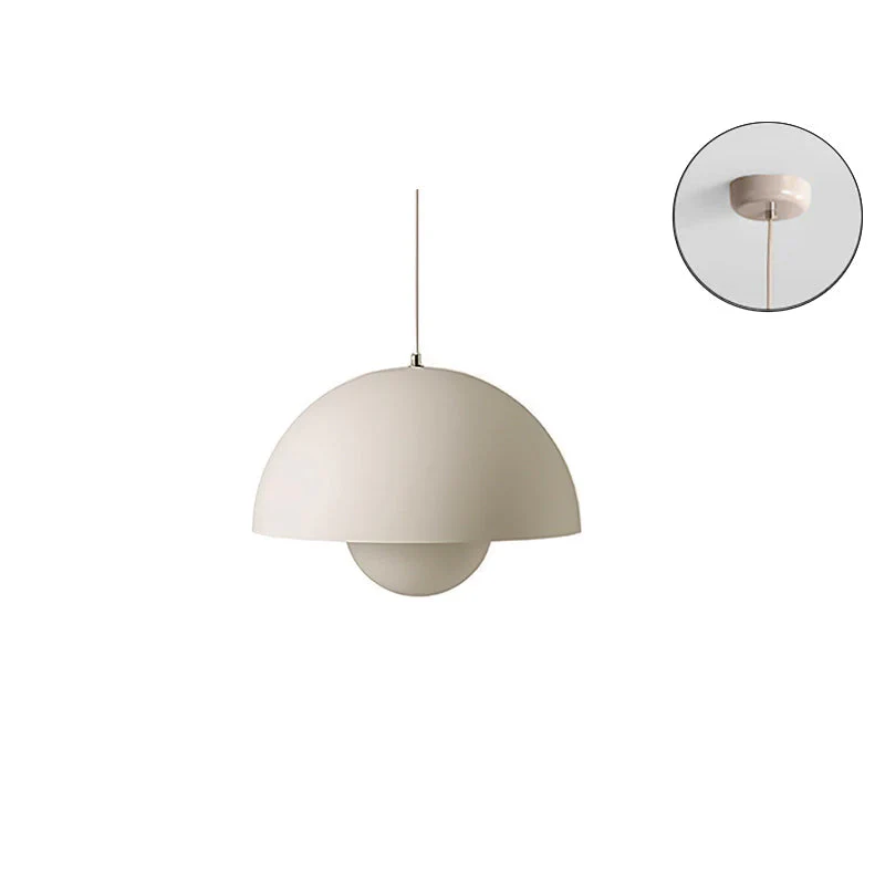 Rovena Pendelleuchte – Metall-Hängelampe mit halbrundem Schirm - Image 17