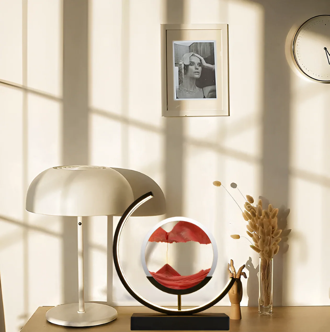 Sandalux Tischlampe – LED-Tischleuchte mit beweglichem Sandeffekt - Image 4
