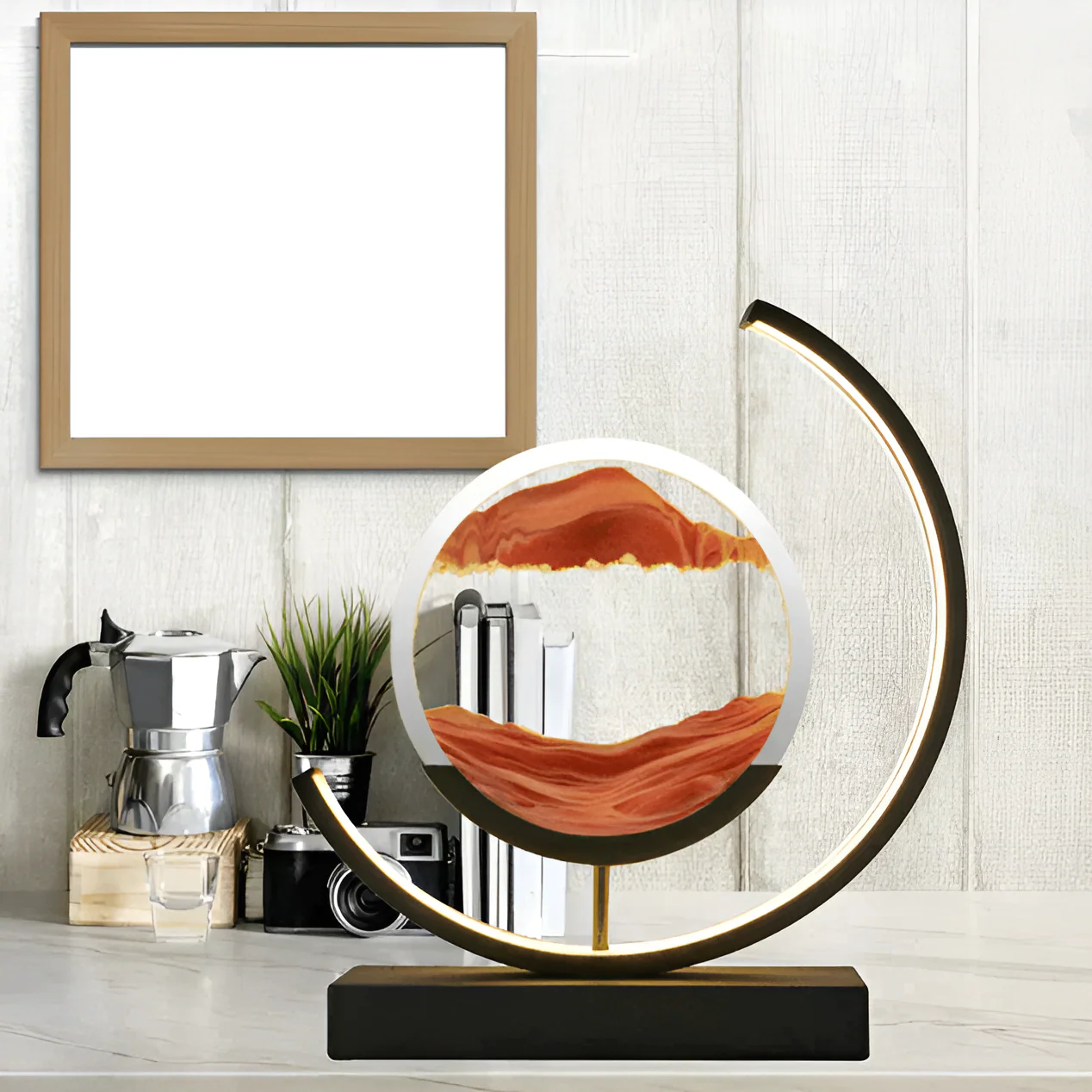 Sandalux Tischlampe – LED-Tischleuchte mit beweglichem Sandeffekt - Image 5