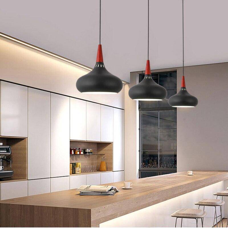 Serina LED-Pendelleuchte aus Holz und Aluminium - Image 3