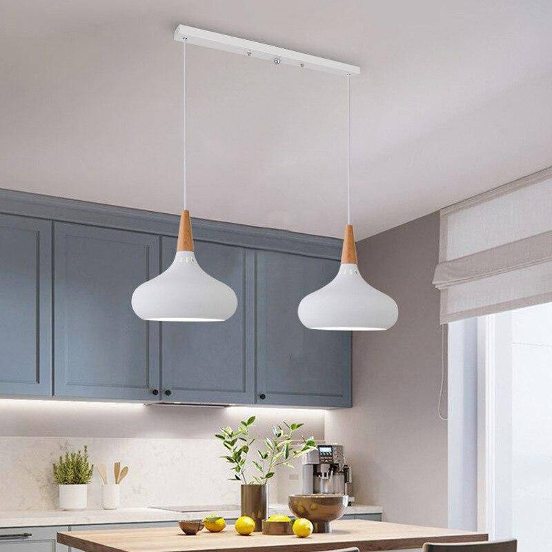 Serina LED-Pendelleuchte aus Holz und Aluminium - Image 5