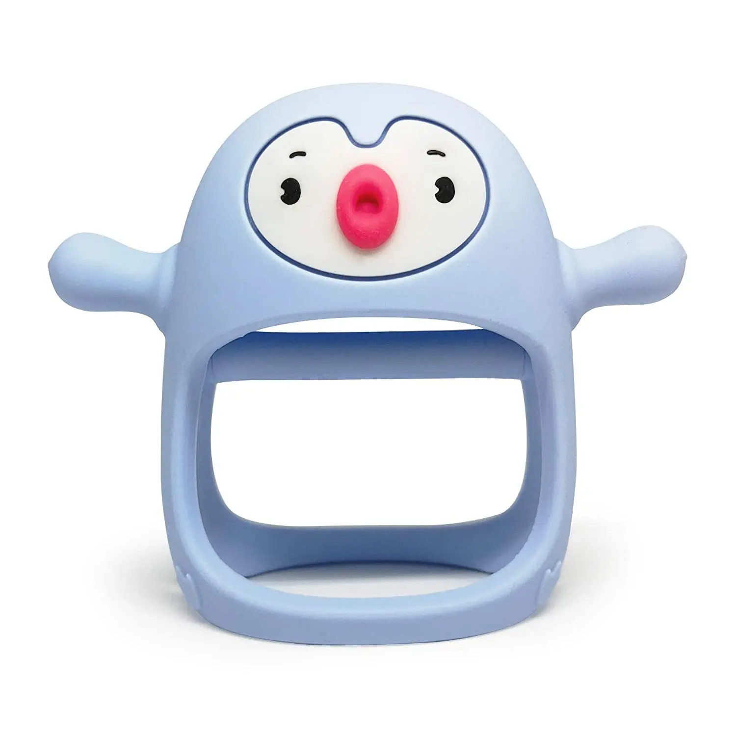 Silikon-Beißring & Schnuller für Babys – Tierförmiger Hand-Beißring - Image 5