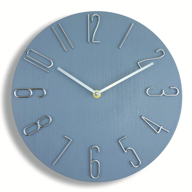 Simplaro Wandquarzuhr – Runde geräuscharme Uhr (30 cm) - Image 5