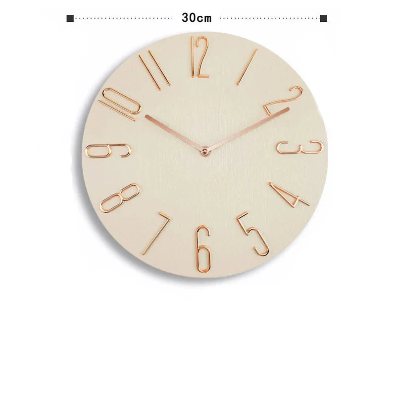 Simplaro Wandquarzuhr – Runde geräuscharme Uhr (30 cm) - Image 6