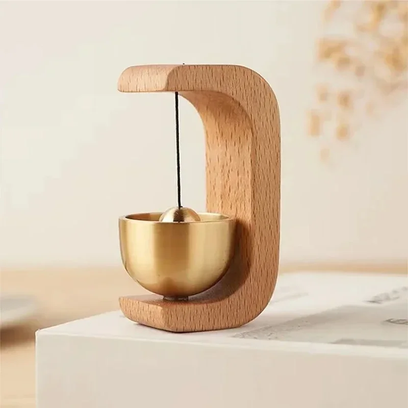 Türglocken-Windspiel aus Holz und Kupfer - Image 7