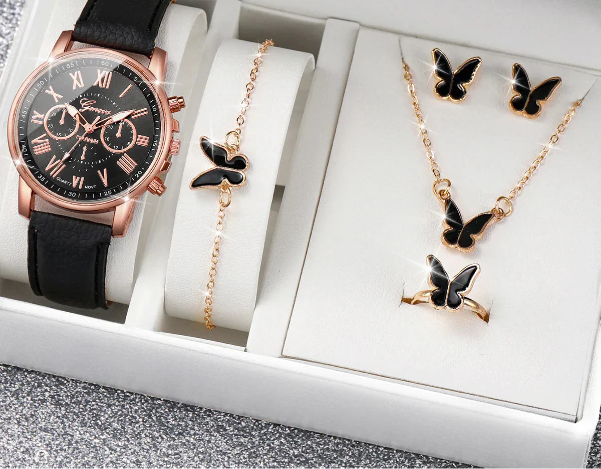 Varela Schmuckset – Set mit analoger Quarzuhr und variierendem Zubehör - Image 8