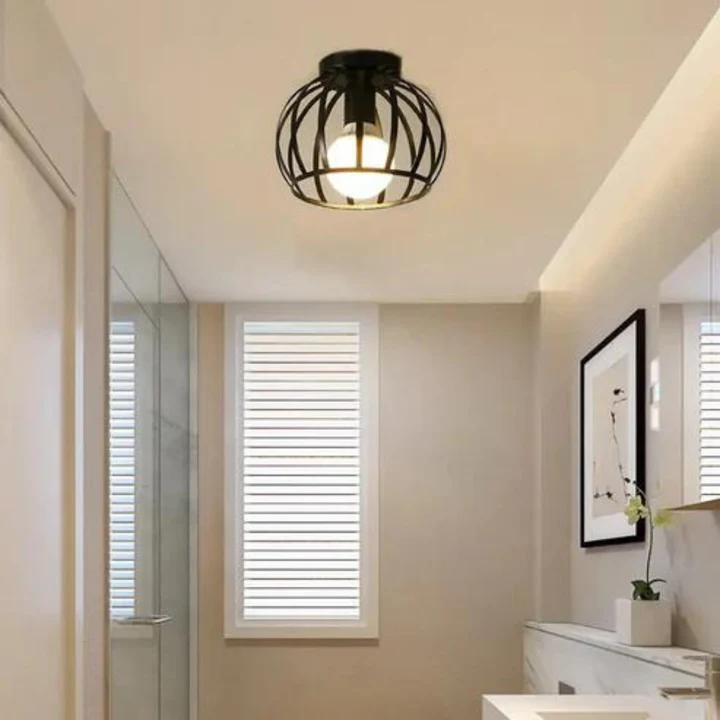 Varello Deckenlampe im Loft-Stil – Offenes Käfigdesign, Modernes Metall, Gleichmäßige Beleuchtung - Image 3