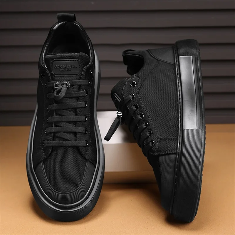 Varento Sneaker mit Schnürung und profilierter Gummisohle – Freizeitschuh mit Textiloberfläch - Image 3