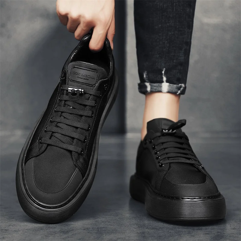 Varento Sneaker mit Schnürung und profilierter Gummisohle – Freizeitschuh mit Textiloberfläch - Image 5