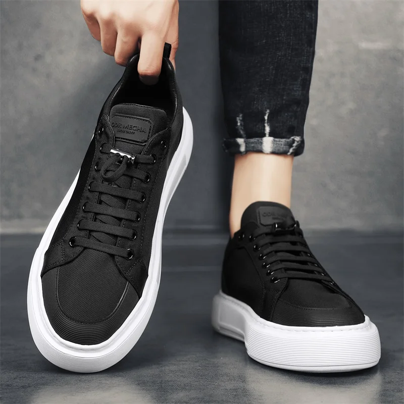 Varento Sneaker mit Schnürung und profilierter Gummisohle – Freizeitschuh mit Textiloberfläch - Image 6