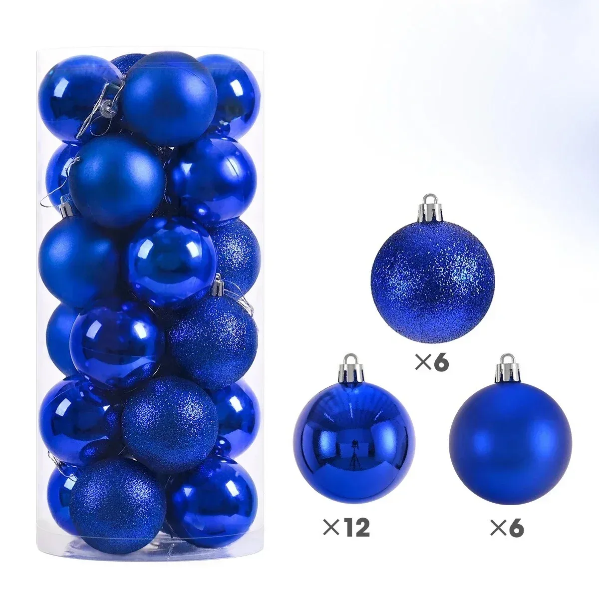 Virela Weihnachtskugeln – Set mit 24 Stück in verschiedenen Größen - Image 11