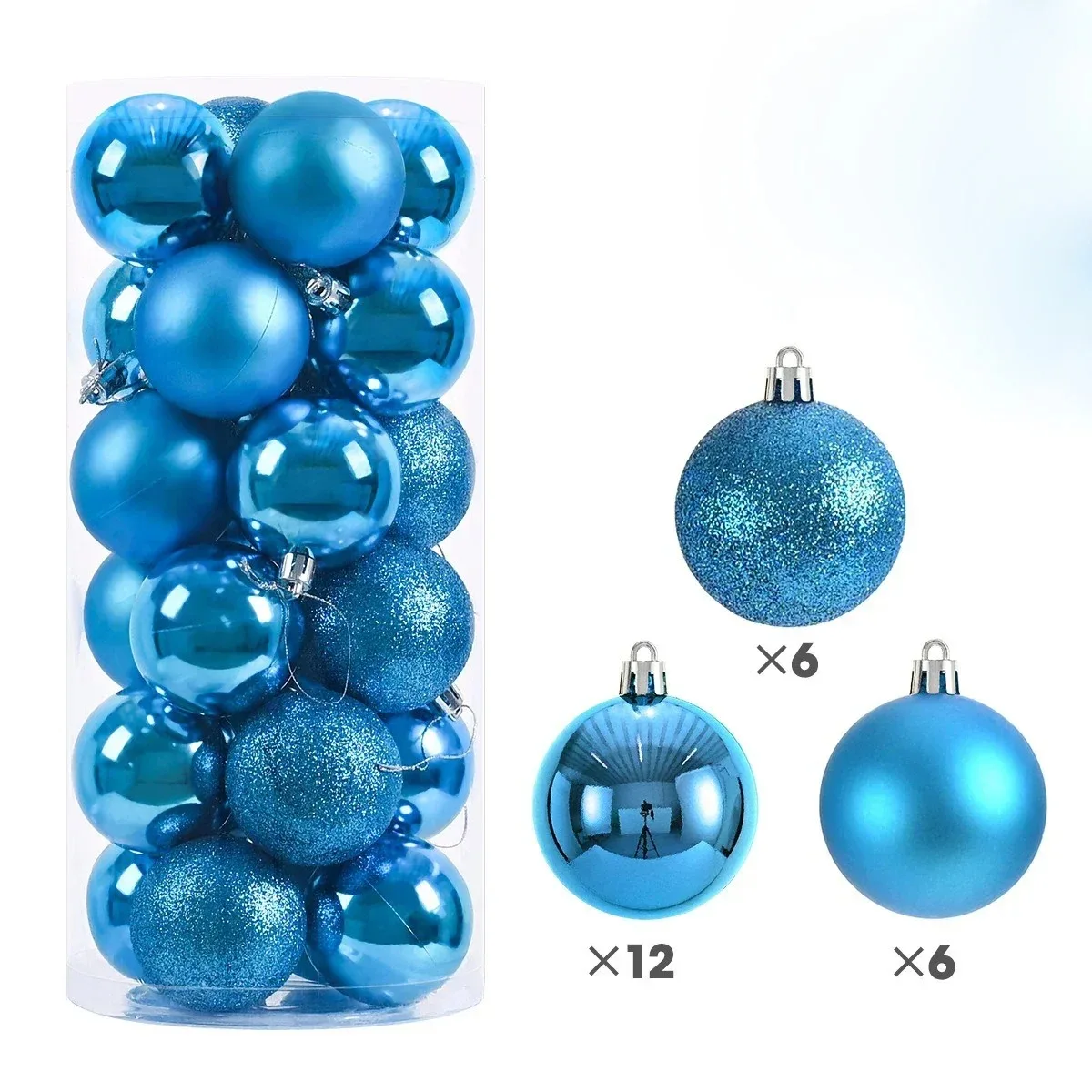 Virela Weihnachtskugeln – Set mit 24 Stück in verschiedenen Größen - Image 13