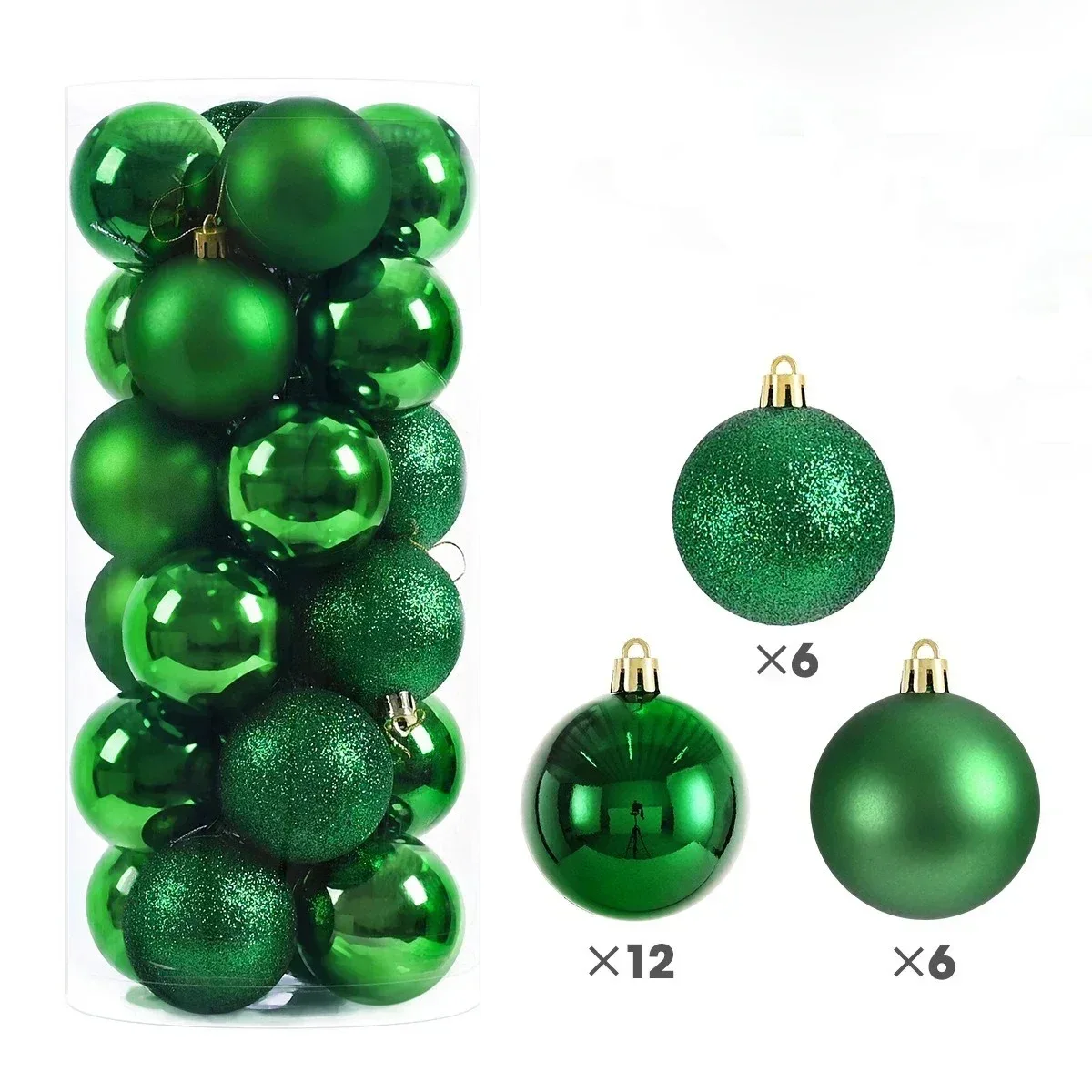 Virela Weihnachtskugeln – Set mit 24 Stück in verschiedenen Größen - Image 15