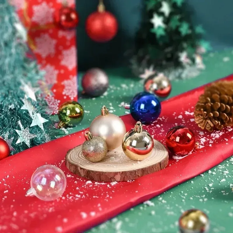 Virela Weihnachtskugeln – Set mit 24 Stück in verschiedenen Größen - Image 4