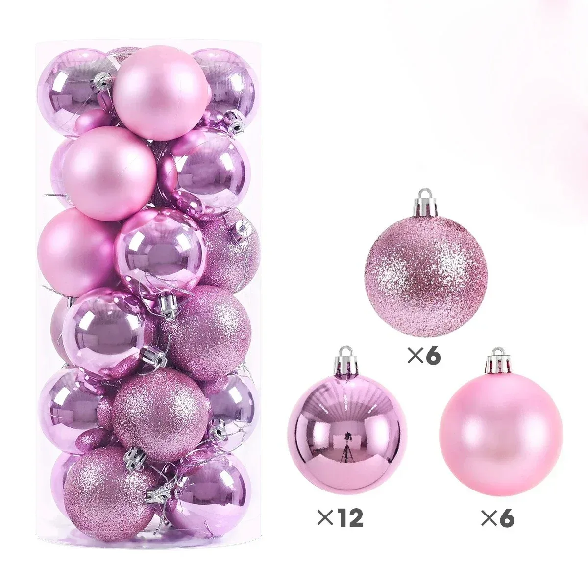 Virela Weihnachtskugeln – Set mit 24 Stück in verschiedenen Größen - Image 9