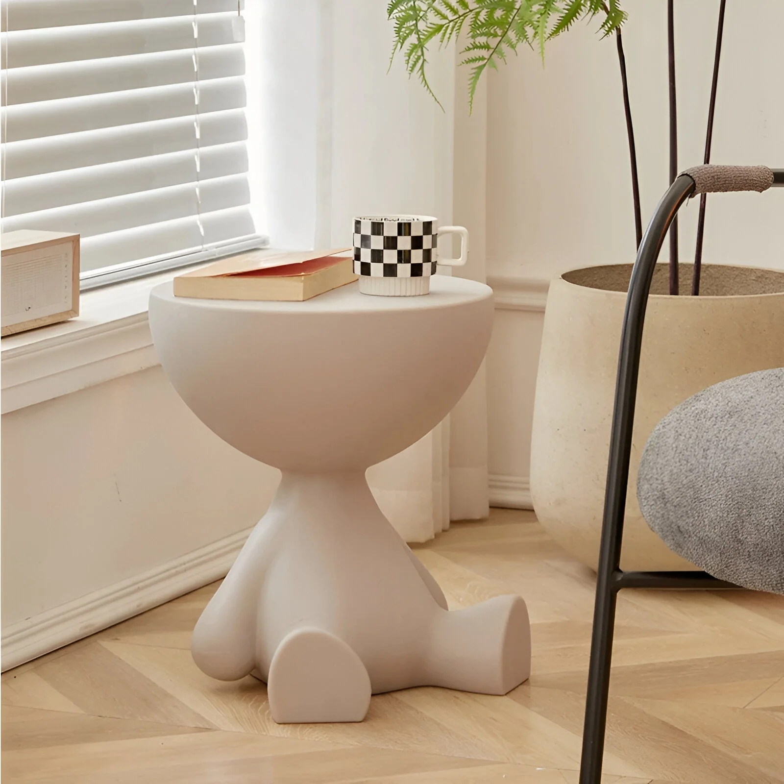 Ylix Couchtisch – Runder Beistelltisch aus Kunststoff - Image 8